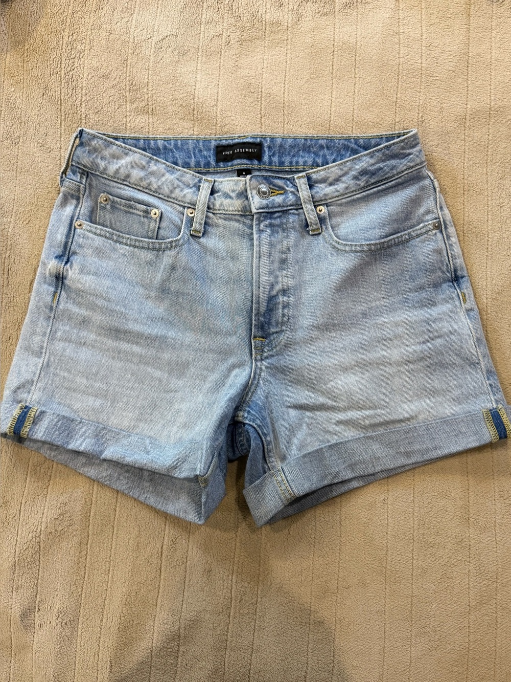Light Wash Denim Shorts